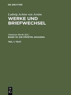 cover image of Die Päpstin Johanna